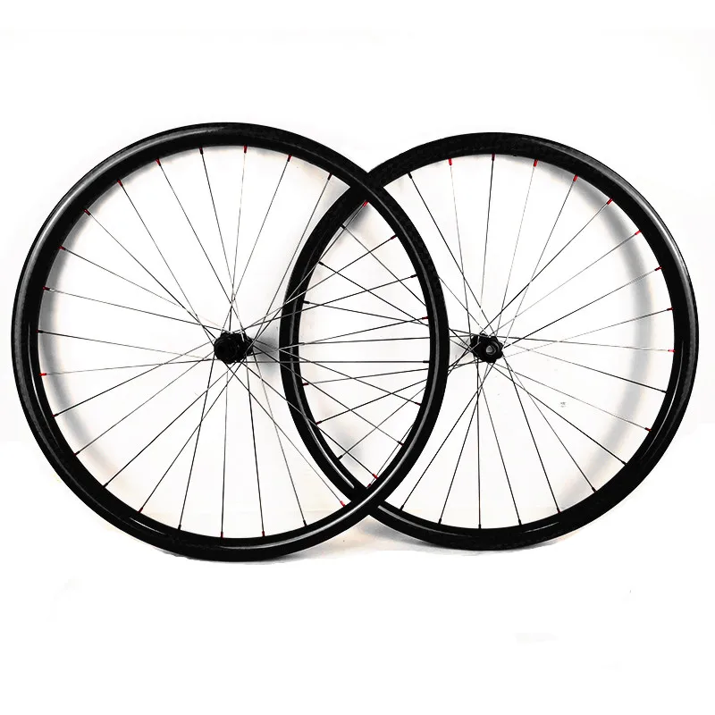 Online 29 Zoll Asymmetrische 30,5x19,5mm Tubeless Mountainbike Carbon Rad DT 180S 110x15 148x12 Disc Mtb Laufradsatz Titanium Legierung Speichen