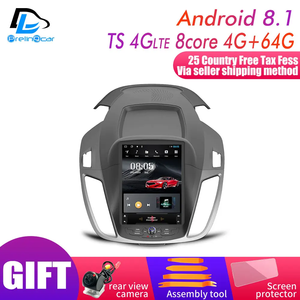 TS-4G 4G64G An8.1 4G Lte вертикальный экран android система Мультимедиа Видео Радио плеер для ford escape C MAX kuga 2013- лет Навигация стерео - Цвет: TS-4G 4G64G An8.1