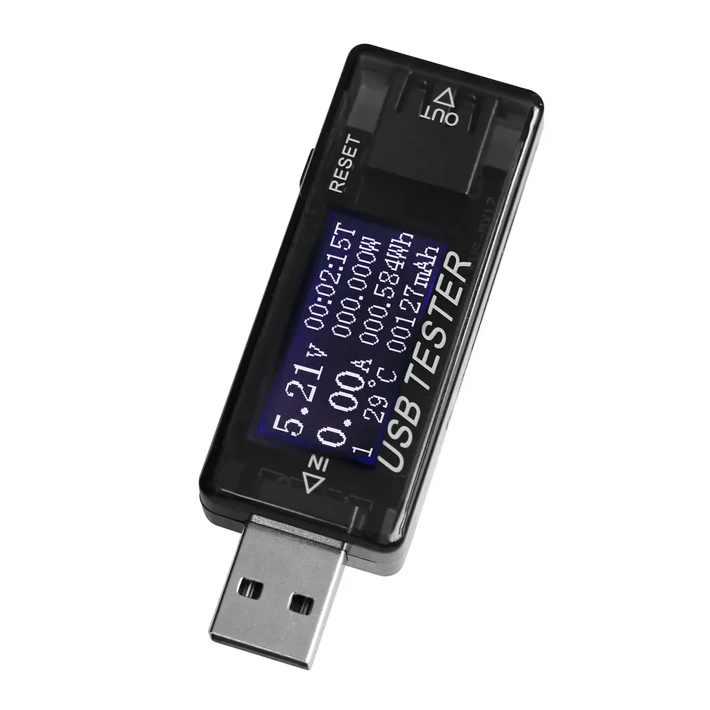 

KWS-MX17 8 в 1 QC2.0 3,0 4-30 в электрическая мощность USB тестер емкости напряжения измеритель тока Мониторинг Вольтметр Амперметр