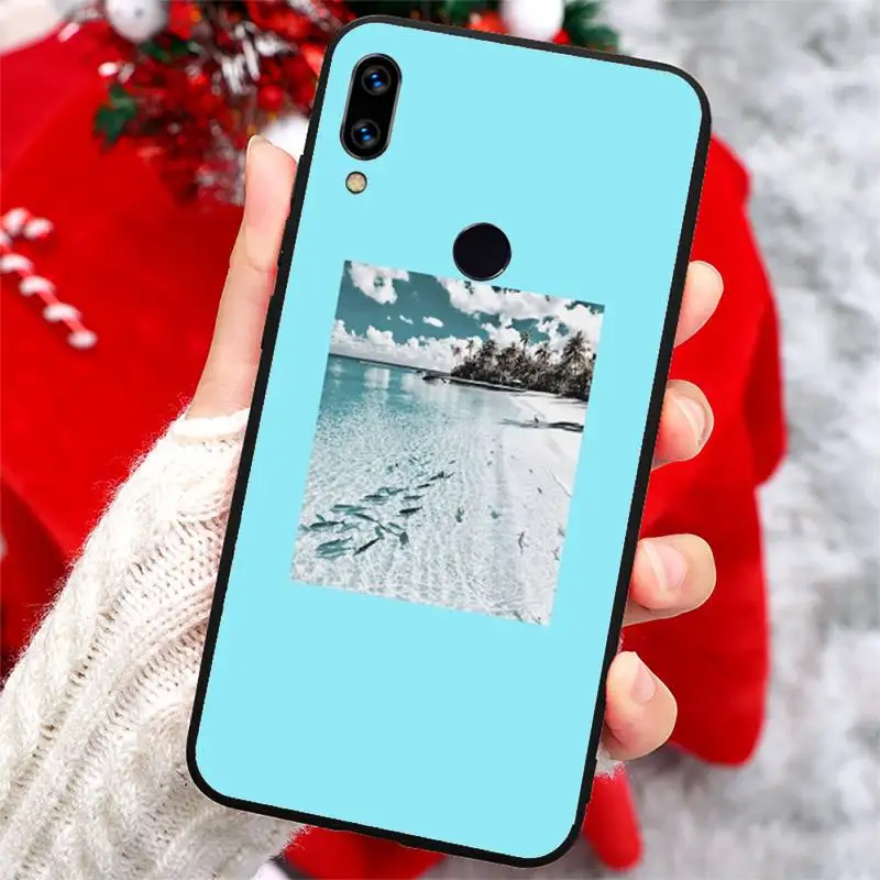 

Great Arrt Summer beach travel Phone Case For Xiaomi Redmi note 7 8 9 t k30 max3 9 s 10 pro lite