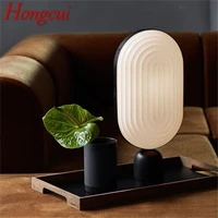hongcui nordic simple table lamp contemporary marble desk light led for home bedside decoration