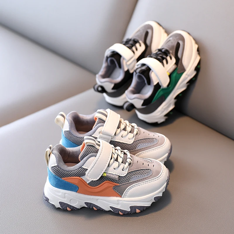 

Fashion Sneakers for Kids Boys 2021 Girls Boys School Running Shoes Breathable Kids Sport Tenis Children Shoes