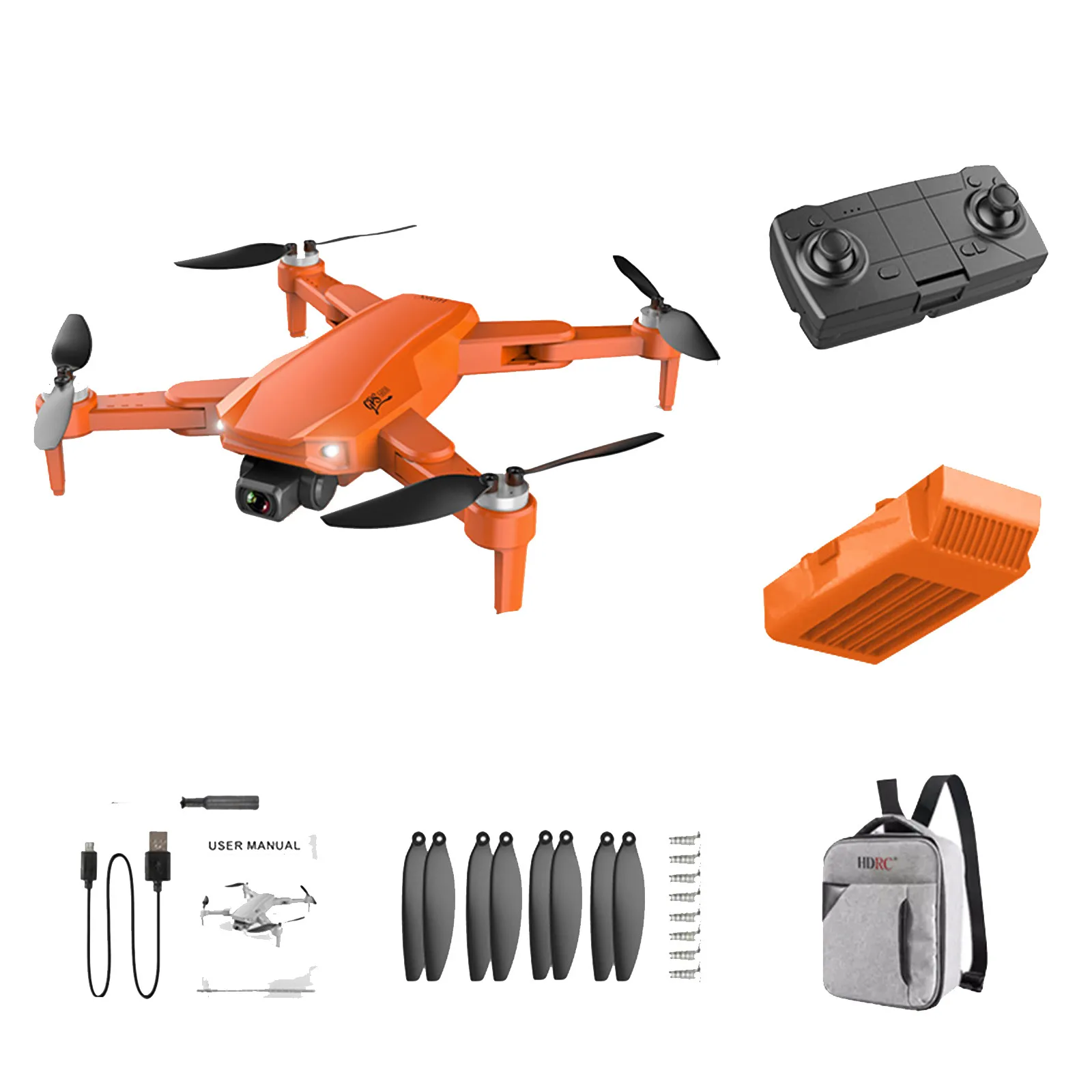Дрон S608 2 камеры 6k Hd Gps Wifi Fpv складной дистанционное управление | Игрушки и хобби