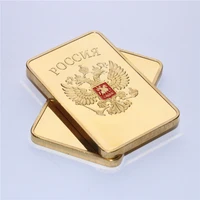 rareebay hot sell rare 1 oz soviet russian ussr cccp pure 999 24k gold layered ingot bullion barfree shipping 10pcslot
