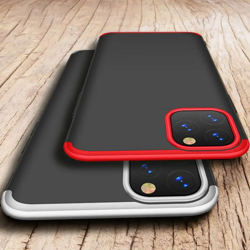 

For Iphone Xr X Xs 11 Pro Max 360 Full Protection 3 In 1 Hard Pc Matte Coque Case For Iphone 7 8 Plus Cover Case