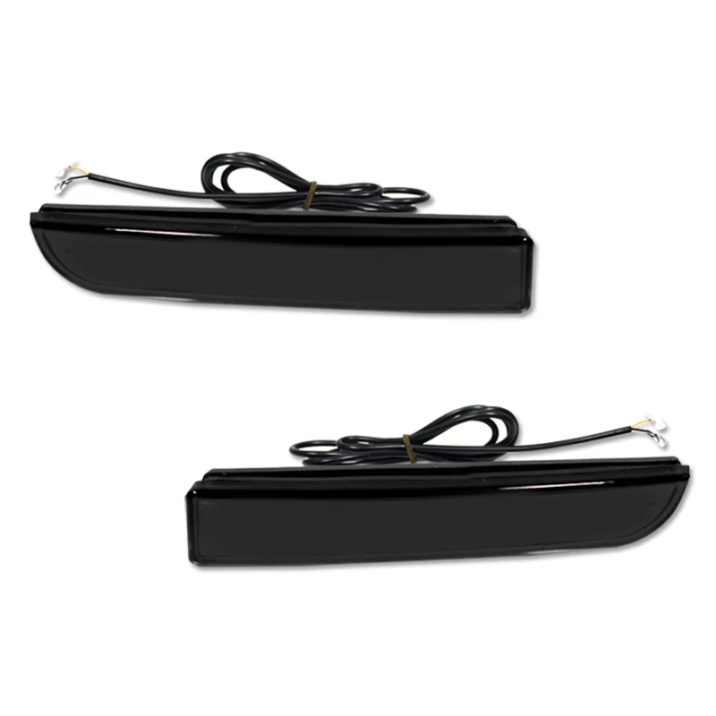 

Красные светодиодные отражатели для заднего бампера светильник п-Сигнал s, задний фонарь w/последовательный сигнал поворота для Mitsubishi Lancer Outlander Evolution X 12V