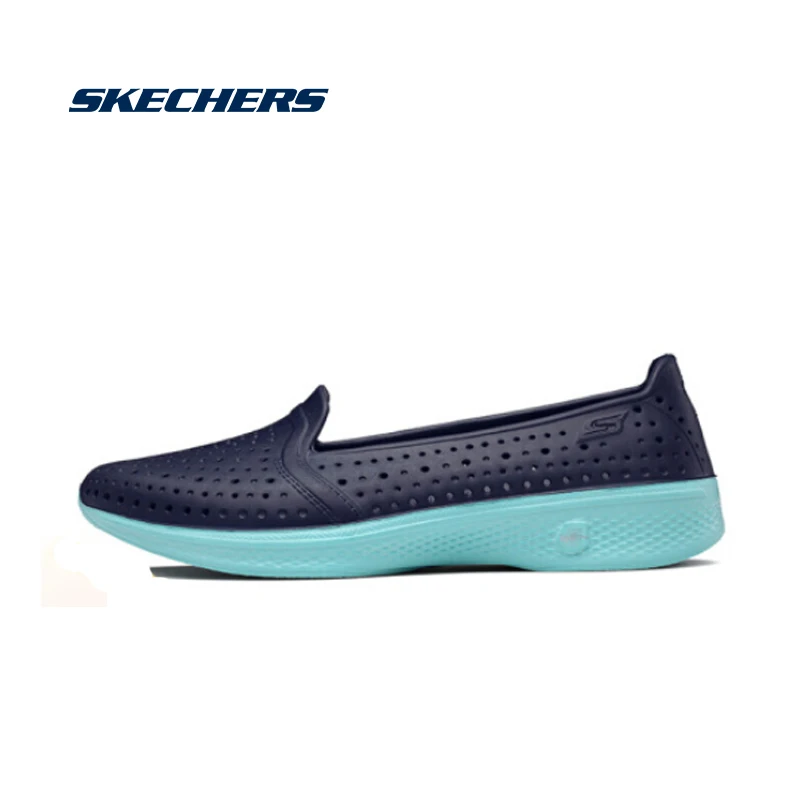 Женские туфли на плоской подошве Skechers Повседневная дышащая обувь высокого