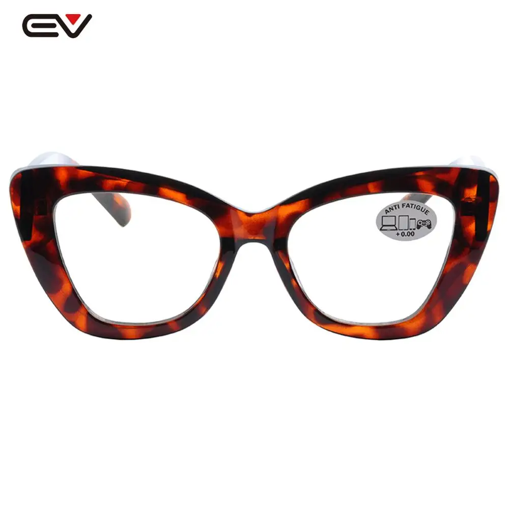 

Blue Light Blocking Glasses CATEYE Computer Eyewear Clear Lens Eyeglasses Frame Anti Eyestrain UV Filter Lens Lightweight Frame