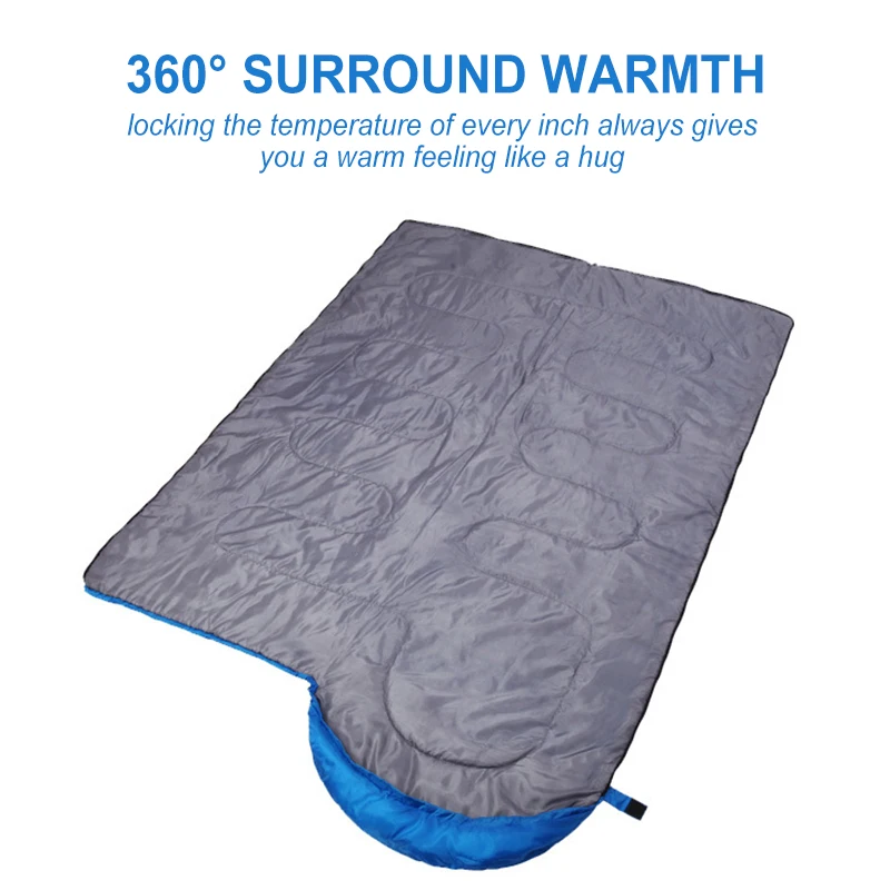 

4 Season Single Camping Sleeping Bag Envelope Backpacking Sleeping Bag Lunch Break Sleeping Bag for Outdoor Traveling Hiking
