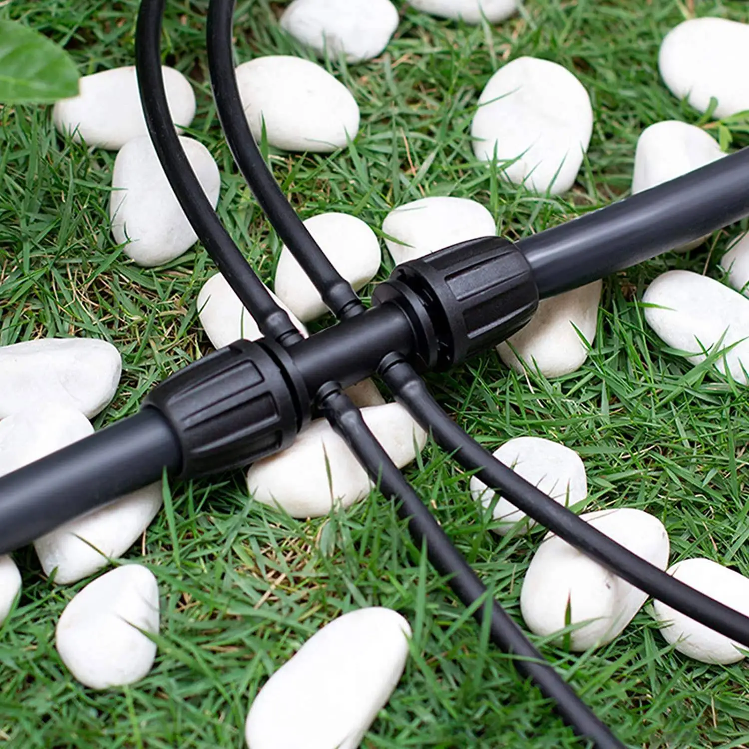 10PCS Barbed Tee Irrigation Tube Anti-Drop Premiun Fitting with 200PCS Adjustable Micro-Type Drip System | Дом и сад