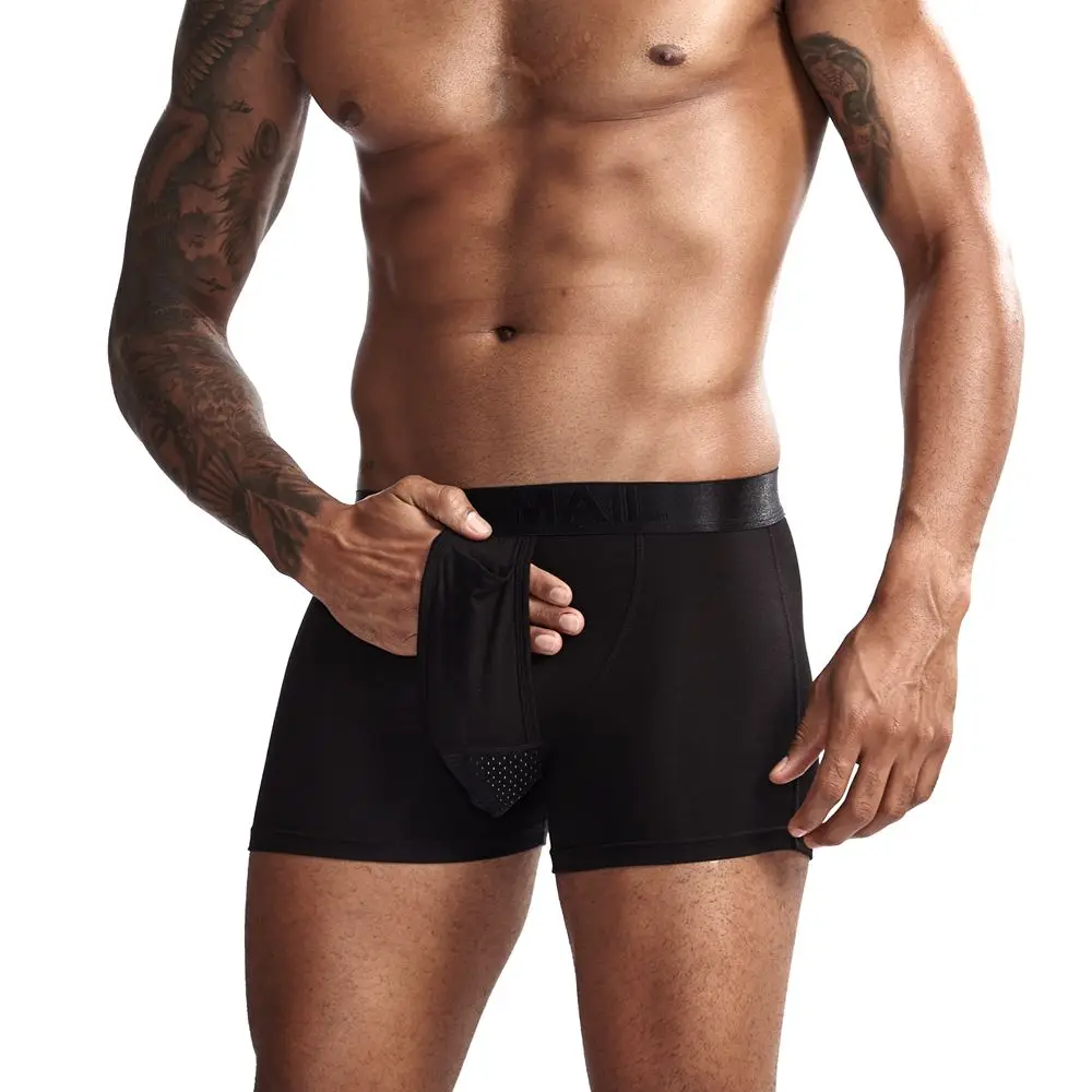 JOCKMAIL модал Мужское нижнее белье боксершортики сетка Мошонка уход капсула функция молодежное здоровье сеульская выпуклая разделительная пестрые трусы