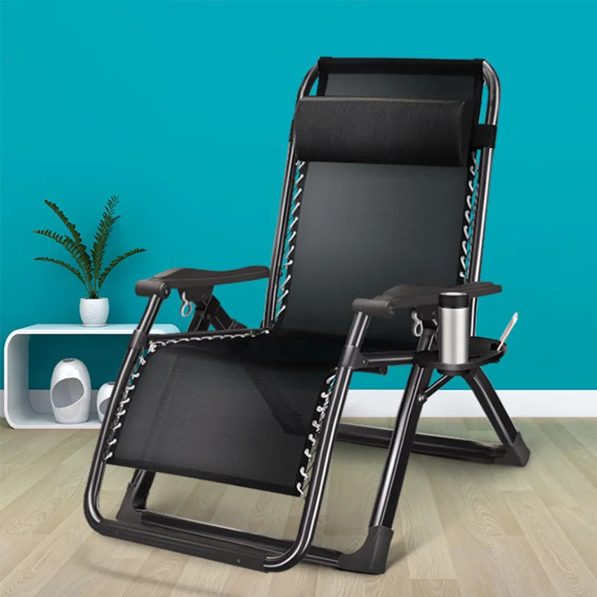 

Lunch Break Folding Chair Recliner Siesta Chair Outdoor Leisure Leisure Luxury Chair Mesh Back Lazy Chair