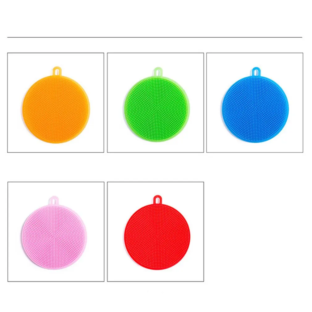 Многофункциональная Пищевая силиконовая гелевая щетка для мытья посуды губка