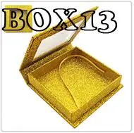 BOX 13 Заказная этикетка посылка коробка для ресниц, без ресниц внутри пользовательская Личная этикетка круглая коробка для продажи kklashes - Цвет: BOX 13
