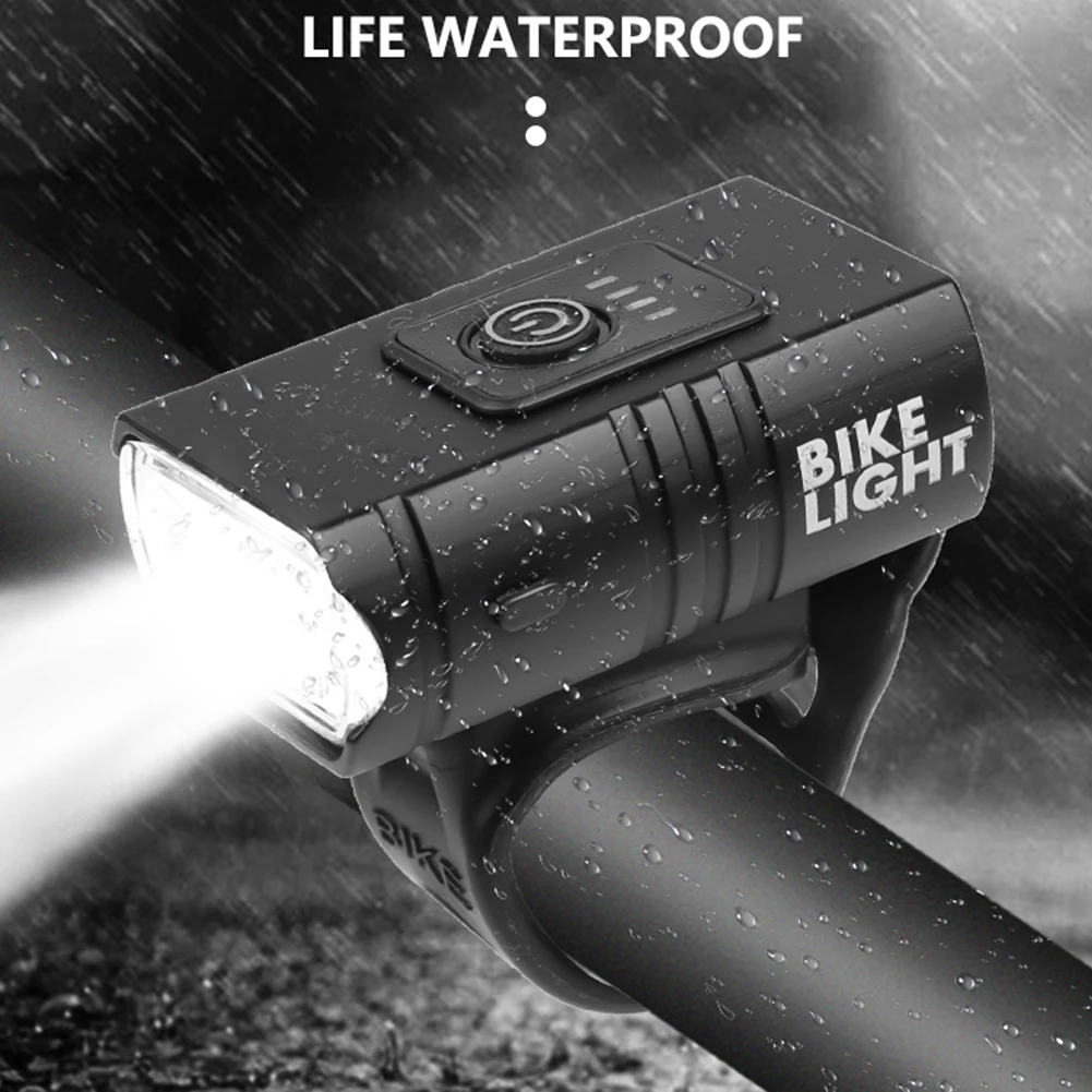 

2pcs Bicycle Warning Light Waterproof T6 LED Mountain Bike Front Rear Flashlight Back Headlight Lamp Flashlight