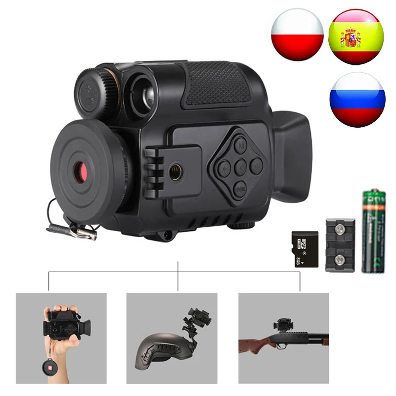 

200M Range Mountable Night Vision/Rifle /Gun Cameras Ultralight 0.17KG Outdoor Sport /Game Cameras