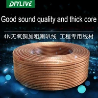diylive 30m fever pure copper thick line oxygen free copper horn line amplifier audio cable connected to the speaker line
