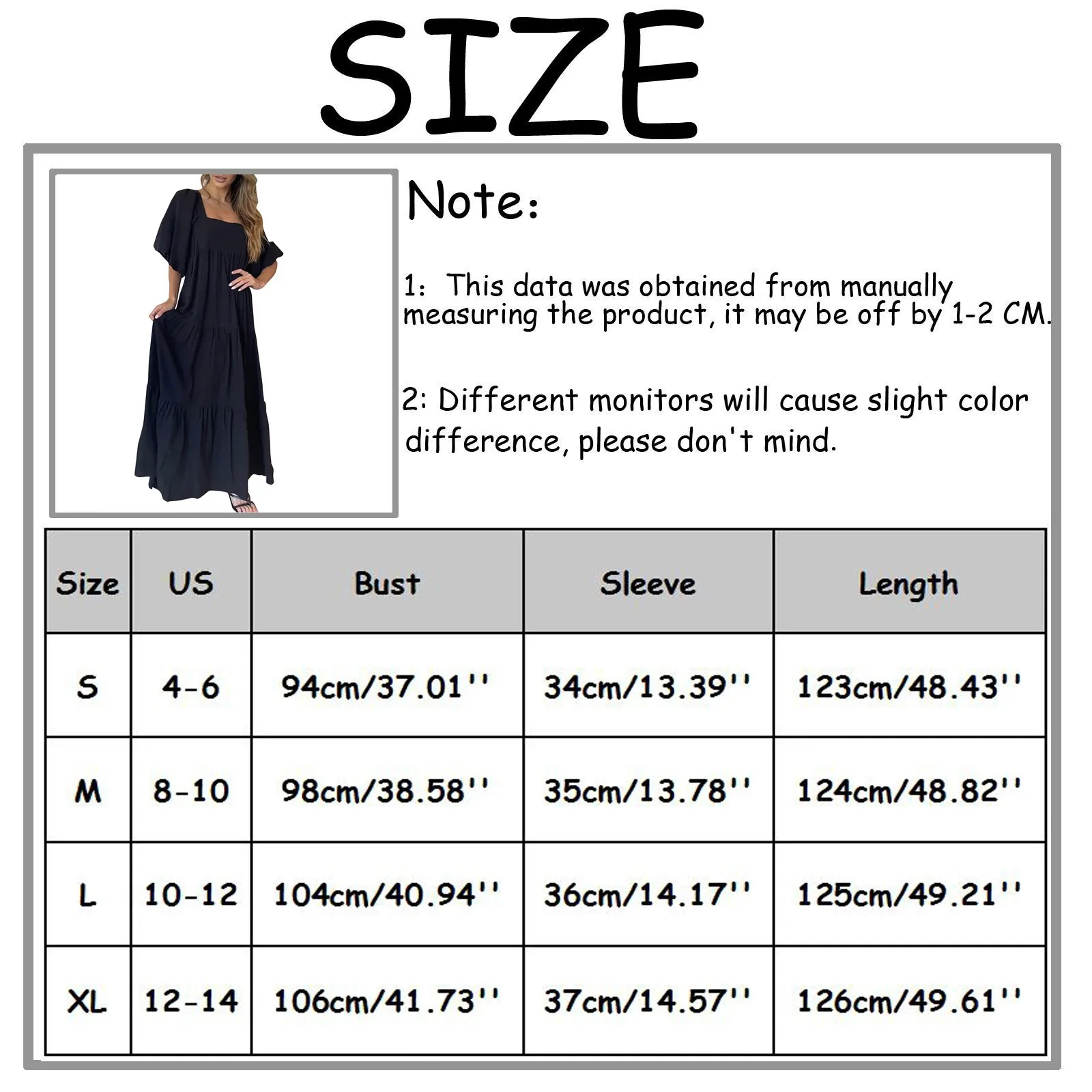 

Women Ruffled Long Dress Summer Cute Square Collar Solid Dresses Elegant Short Sleeve Beach Party Female Dresses Vestidos