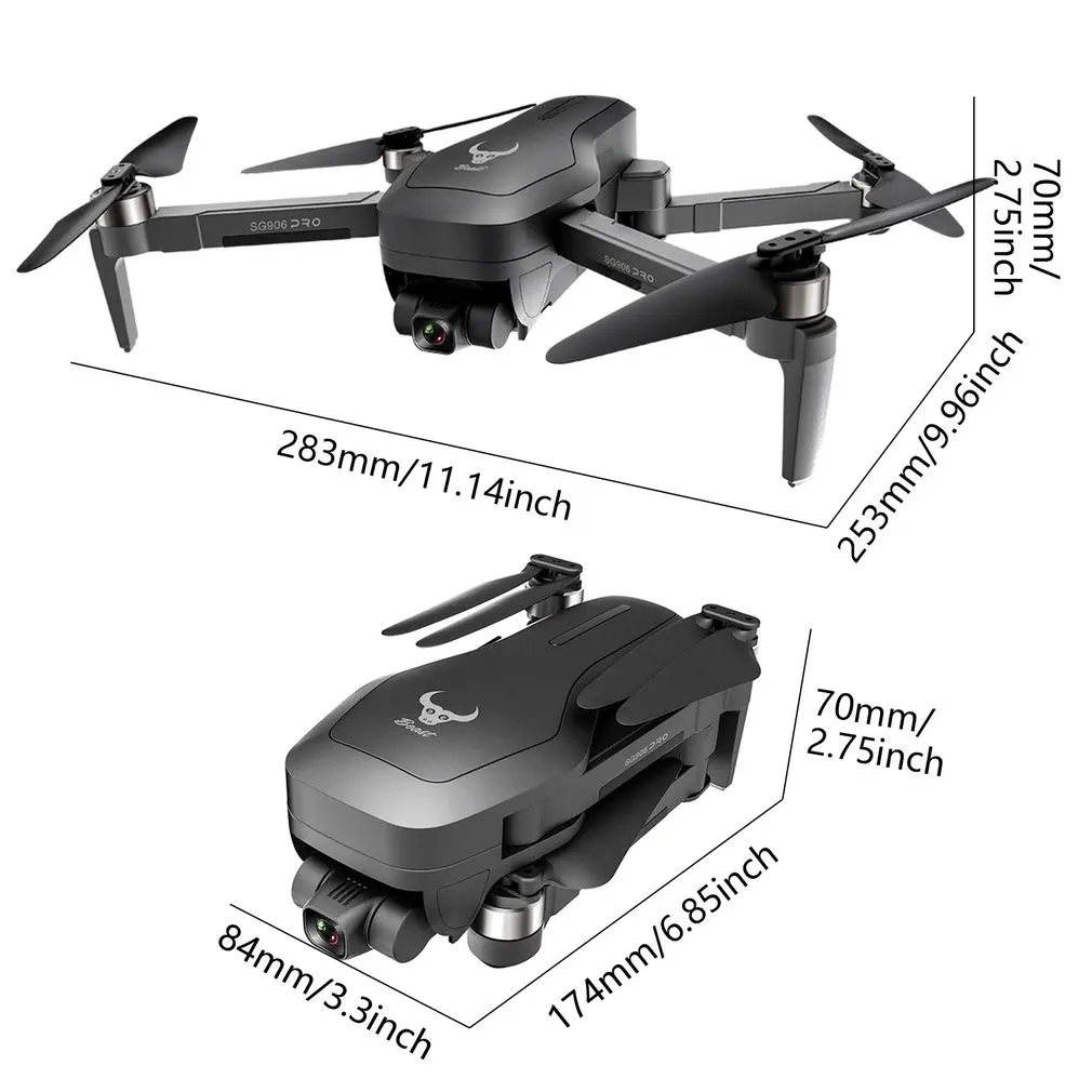 

SG906 Pro 2.4G GPS Drone With Wifi 4K Camera 2-Axis Gimbal Brushless Motor Professional Foldable Quadcopter