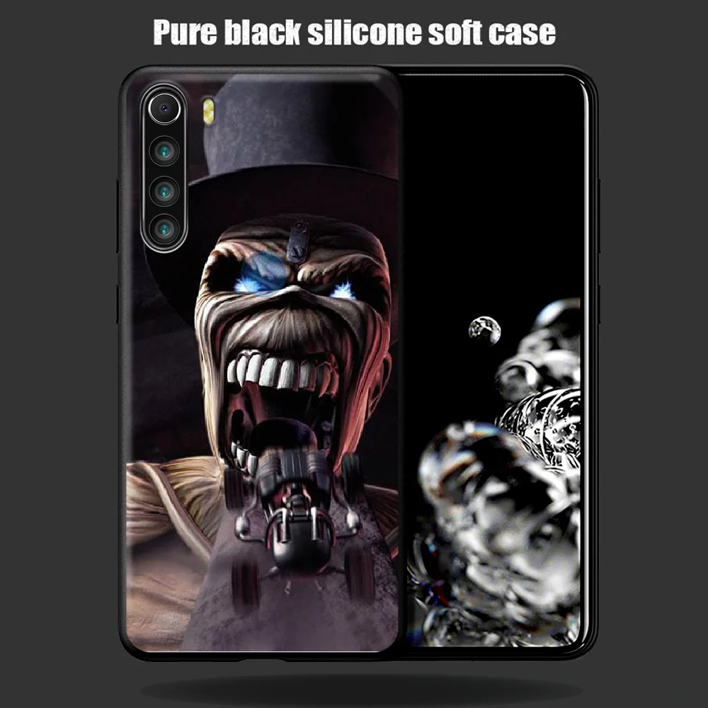 

Iron Maide Rock Band Phone Case Cover Hull For XIAOMI Redmi 7 7A 8 8A 9 9C Note 6 7 8 9 9S K20 Pro K30 black Coque Pretty Prime