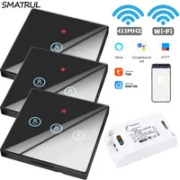 58 Smart WiFi сенсорный выключатель светильник 433 МГц настенный DIY таймер модуль