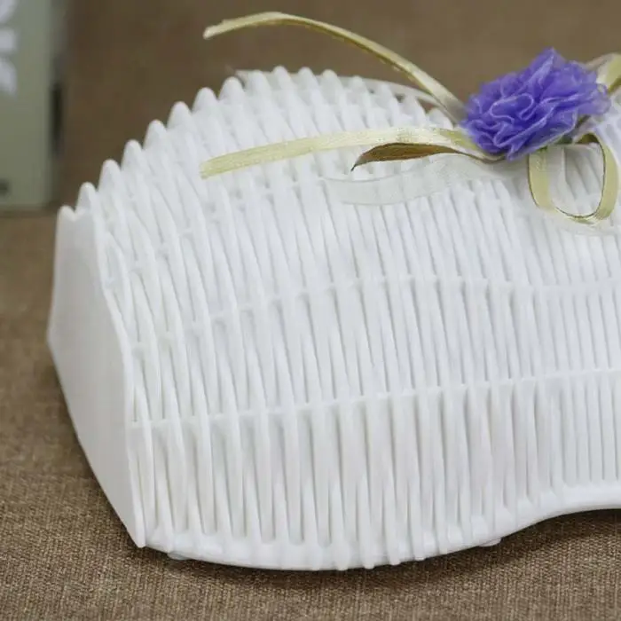 Новые Пластиковые Висячие цветочные горшки из искусственного ротанга Складная маленькая белая корзина для поддельных цветов держатель украшения для дома и свадьбы