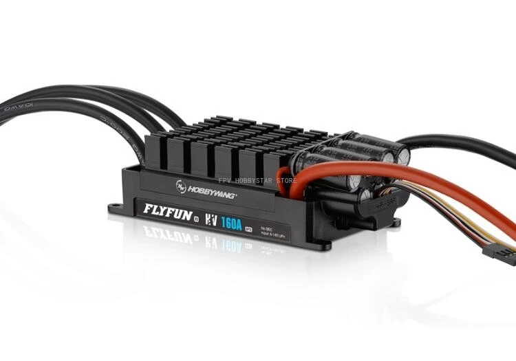 

Hobbywing FlyFun 130A/160A HV OPTO V5 Speed Controller 6-14S Lipo Brushless ESC No BEC with DEO for RC Aircraft Quadcopter