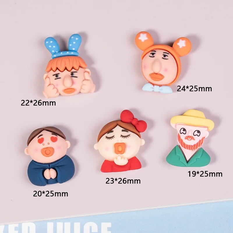 10 шт. забавные Подвески в виде странного дяди из смолы серьги брелок ожерелье