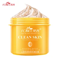 fonce hickory fragrance body scrubs 250g exfoliating cream rejuvenation improves skin care smooth moisturize long lasting