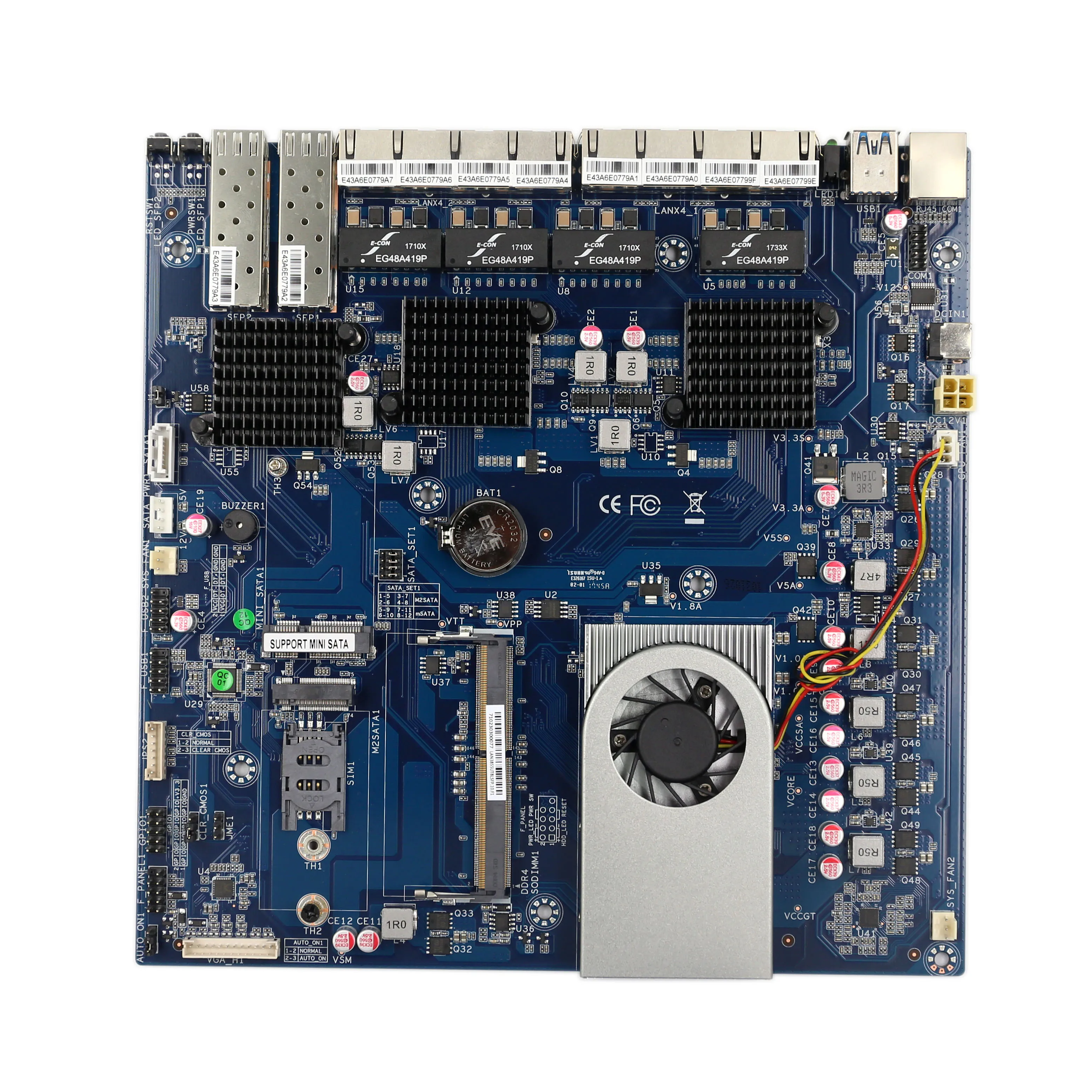 Материнская плата HCIPC M508 LAN-HC3855UT-8LSFP-2L C3855U брандмауэр ITX | Компьютеры и офис
