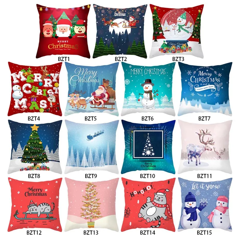 

45cm Christmas Pillowcase Christmas Home Decorations Merry Christmas Decorations For Home New Year 2022 Xmas
