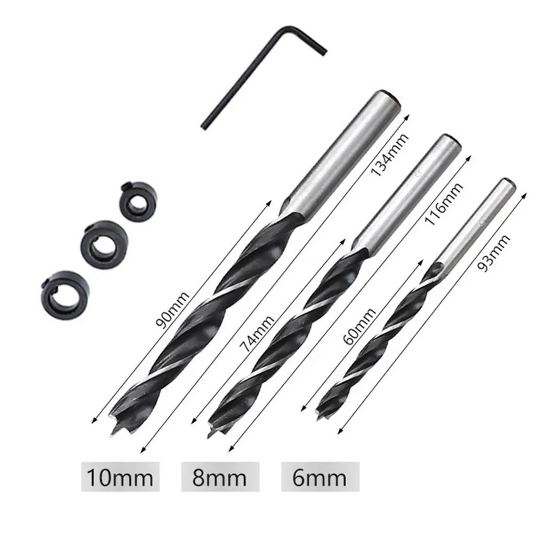 

6/8/10mm Woodworking Pocket Hole Jig Drill Guide Self-centering Vertical Doweling Jig For Locator Hole Puncher Carpentry Tools
