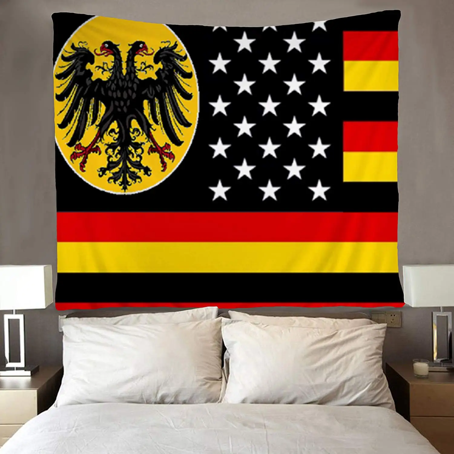 

German American Flag Tapestries Wall Hanging for Bedroom Living Room Dorm Room