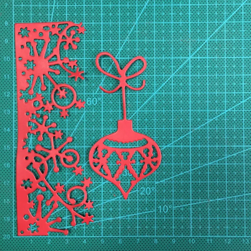 

Christmas Ornament Snowflake Metal Cutting Dies Scrapbooking Stencils DIY Stamp Card Decor Embossing Die Cut Craft Dies 2020 NEW