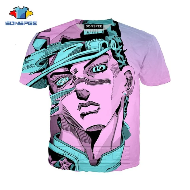 Свитшот SONSPEE мужской/женский с 3D принтом Kujo Jotaro аниме футболка необычными