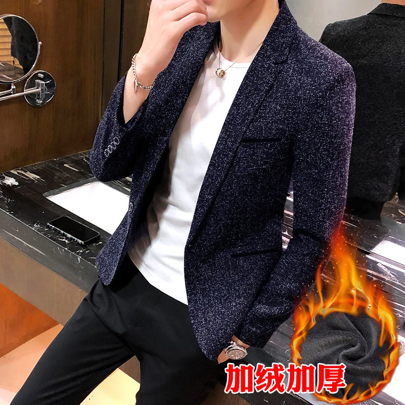 Мужской классический пиджак серый приталенный модель JJ60XX | Мужская одежда