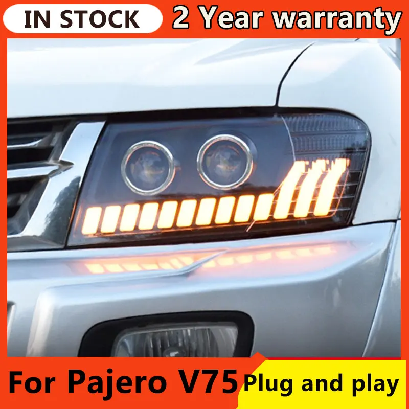 

Car Styling for Pajero Headlights 2004-2014 Pajero V73 LED Headlight Montero V75 V77 Dynamic Signal Animation DRL Accessories
