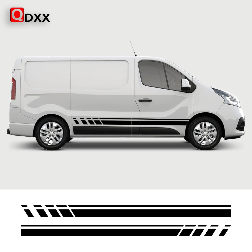 

2PCS Car Stickers For Renault Trafic Vauxhall Opel Vivaro Nissan NV300 Fiat Talento Camper Van Motorhome Vinyl Decal Accessories