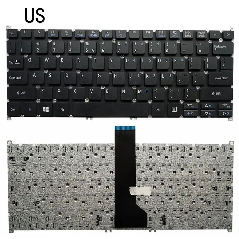 Новая клавиатура для ноутбука США без рамки Acer Aspire V5 122 E3 111 ES1 111M 311|Клавиатуры