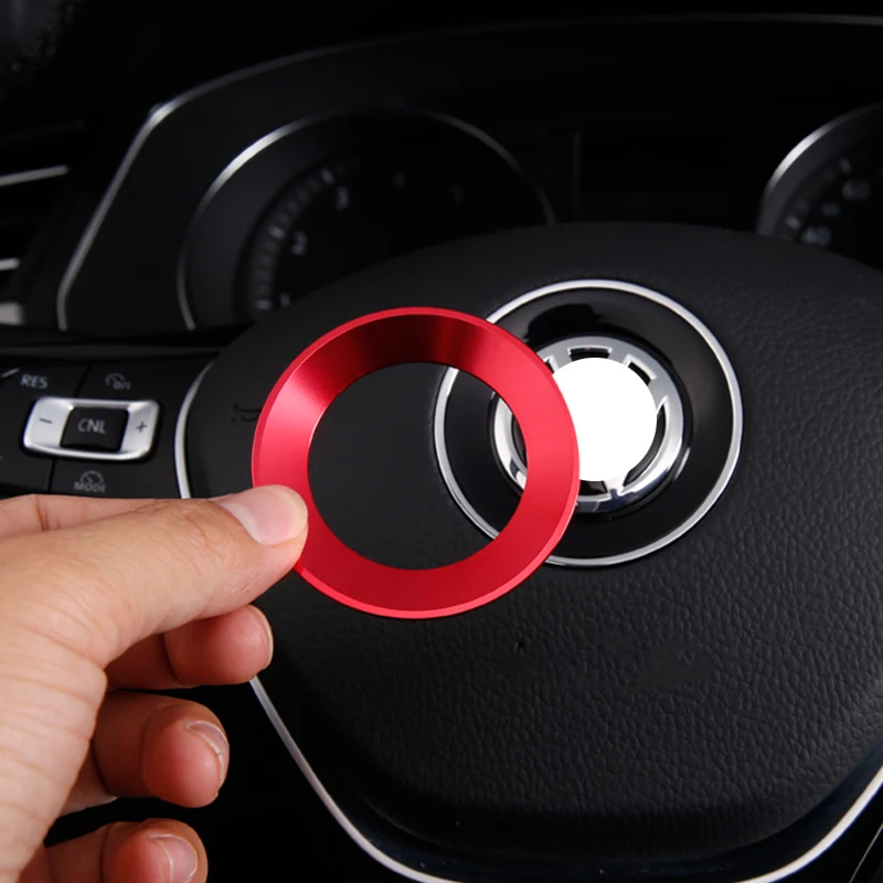 Автомобильный Стайлинг логотип на рулевом колесе эмблемы кольцо украшение