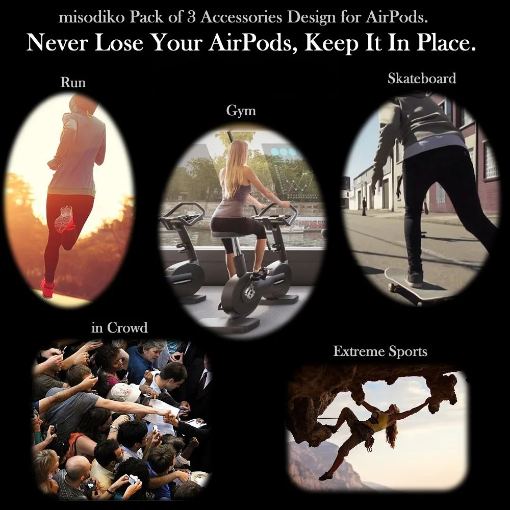 Силиконовый мягкий чехол для наушников 4 в 1 наушники вкладыши с защитой от потери