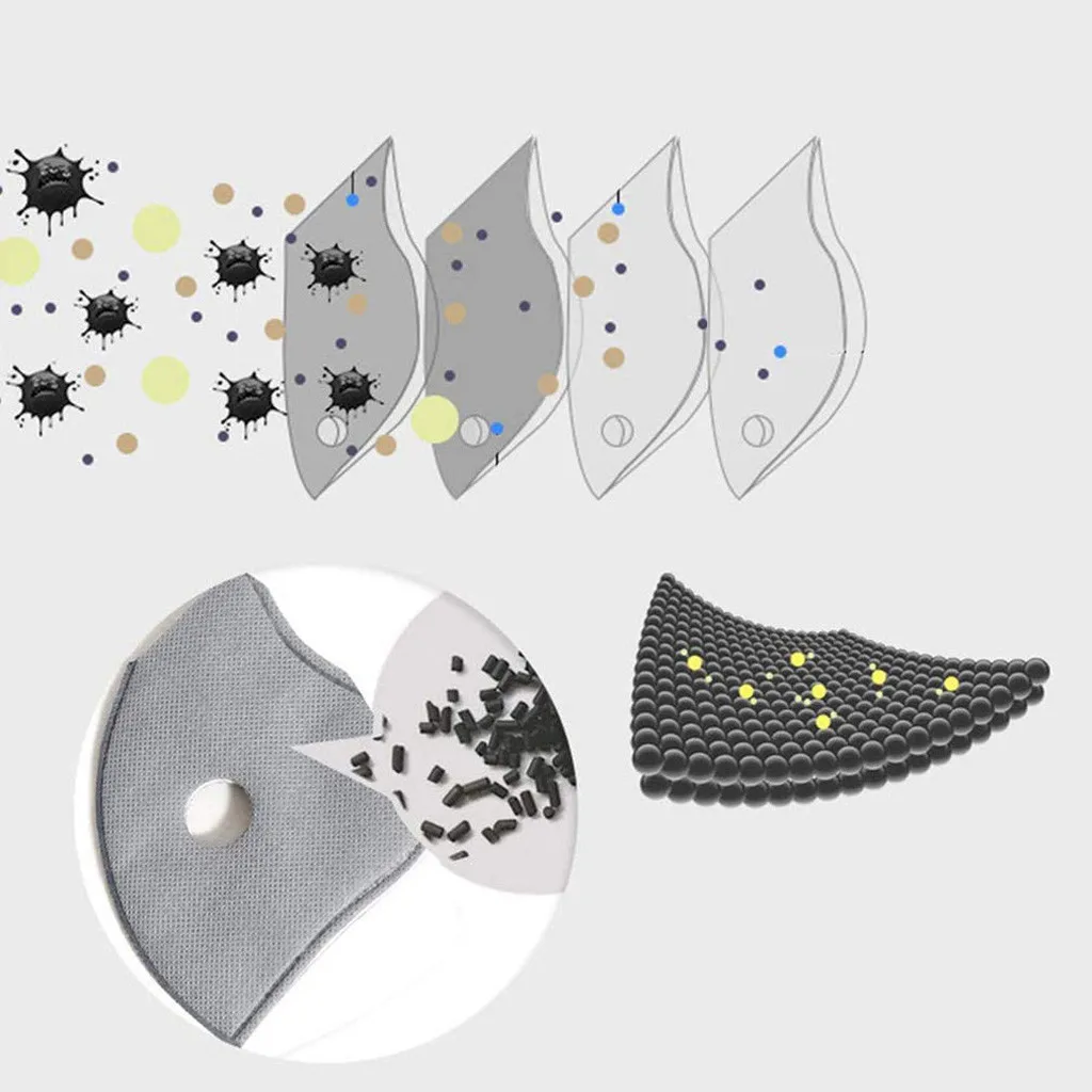 50 шт. дыхательные фильтры с активированным углем PM2.5 |