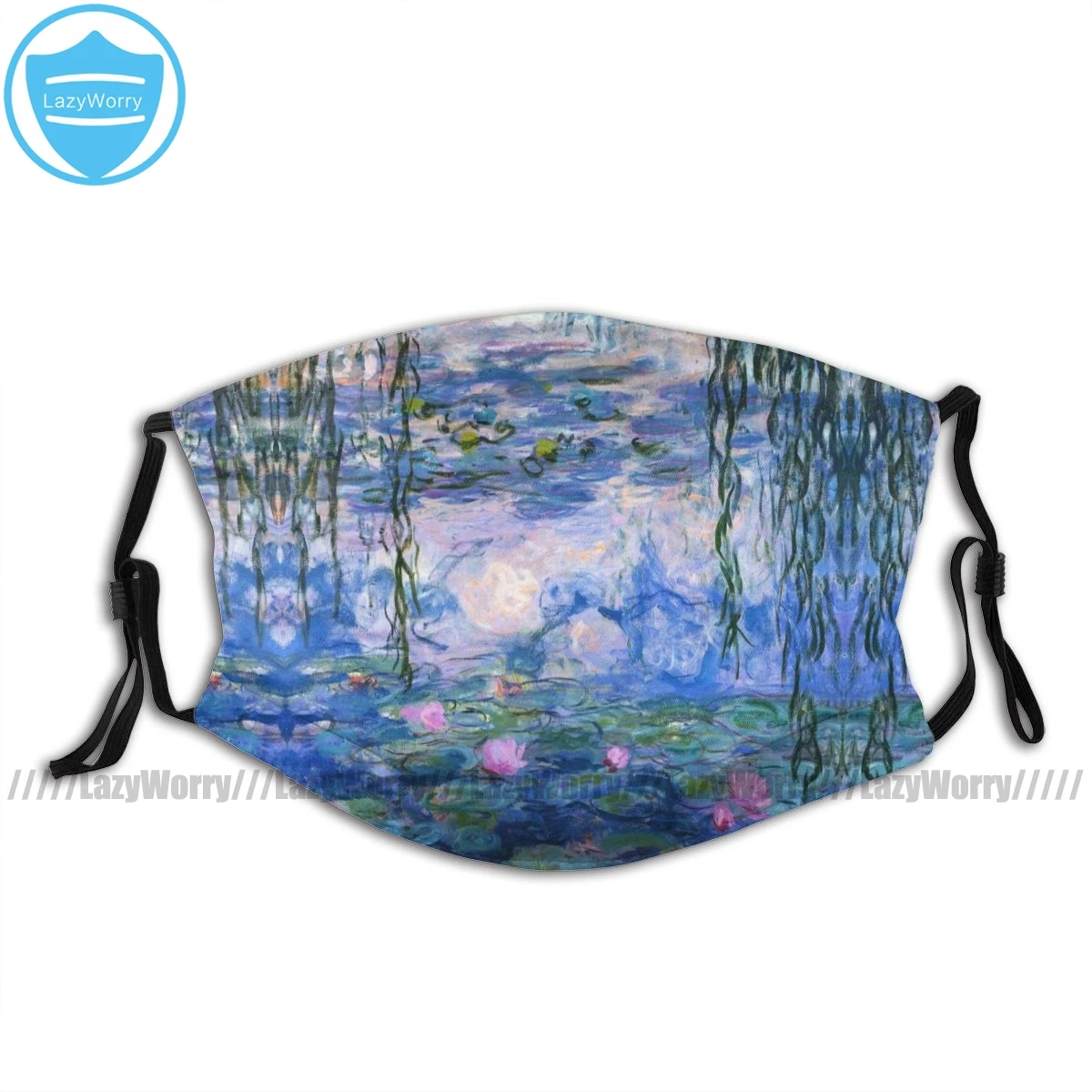 

Маска для лица для рта Monet Lilies, маска для лица из полиэстера с фильтрами, хорошая маска для взрослых