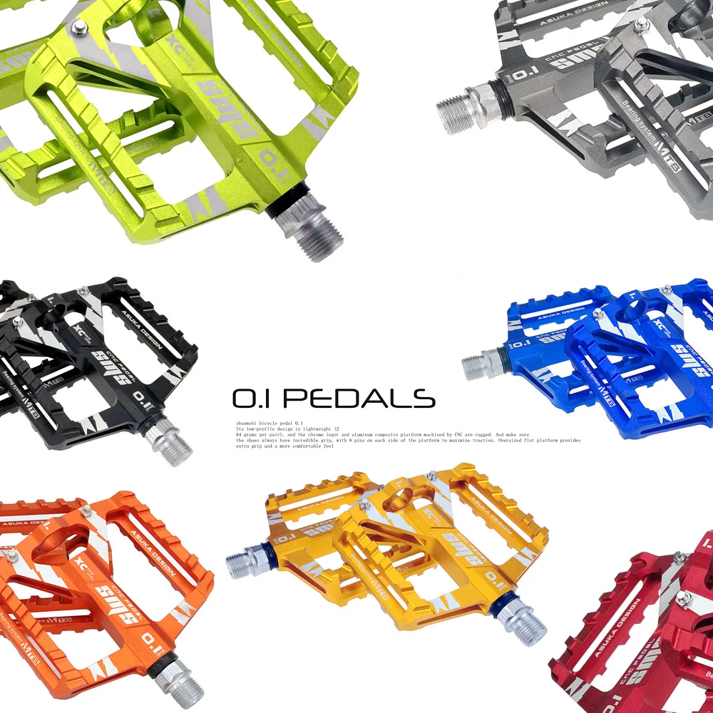 

SHANMASHI 0.1 mountain bike bearing wide pedal dead fly road bike BMX DU bearing pedal pedal 340g+-20g/pr