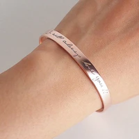 personalized name cuff bracelets bangles women men jewelry friendship gift latitude longitude coordinate initial gold bileklik