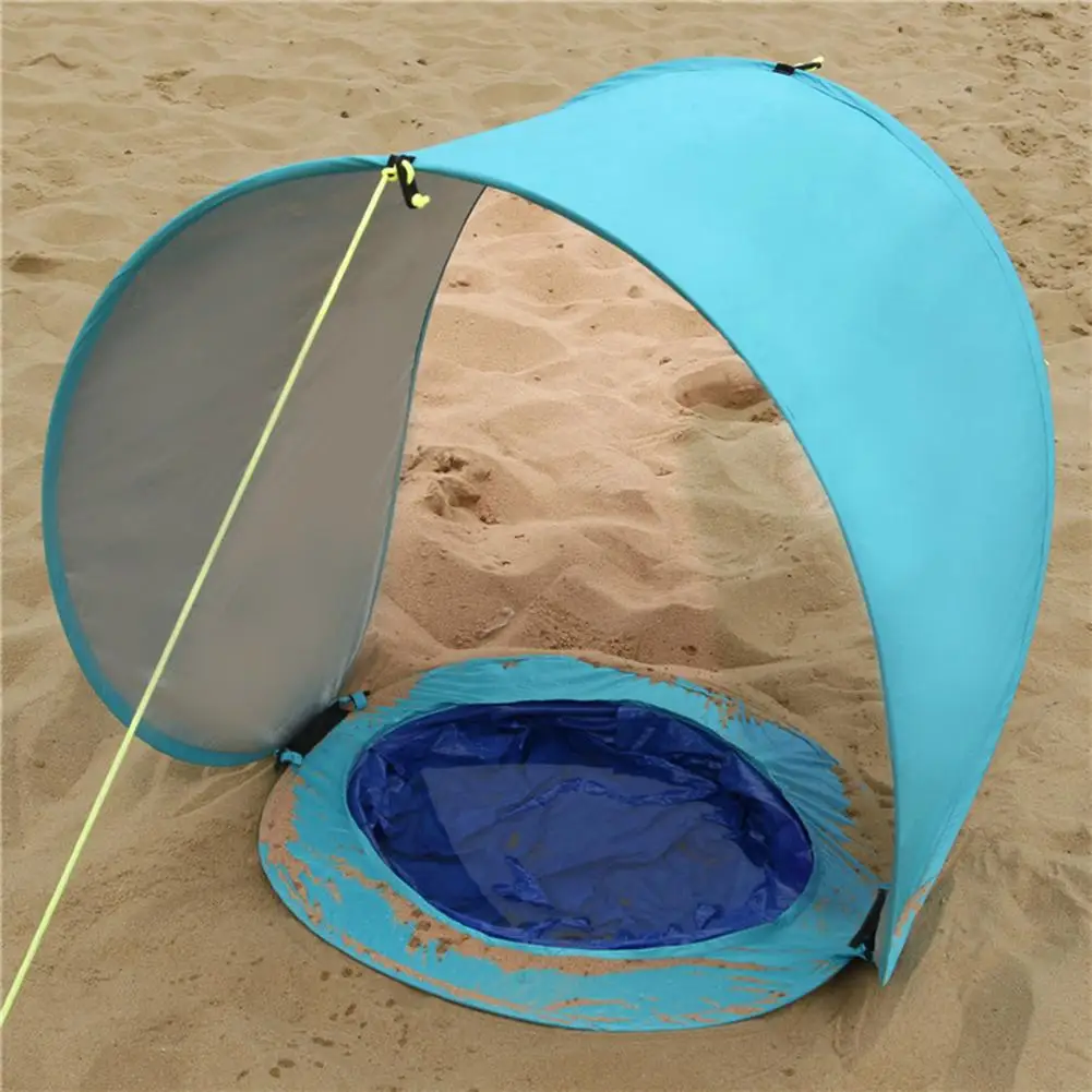 

Children's Tent Sun Awning Baby Beach Tent Children Waterproof Pop Up Tents UV-protecting Sunshelter Kid Outdoor Camping House