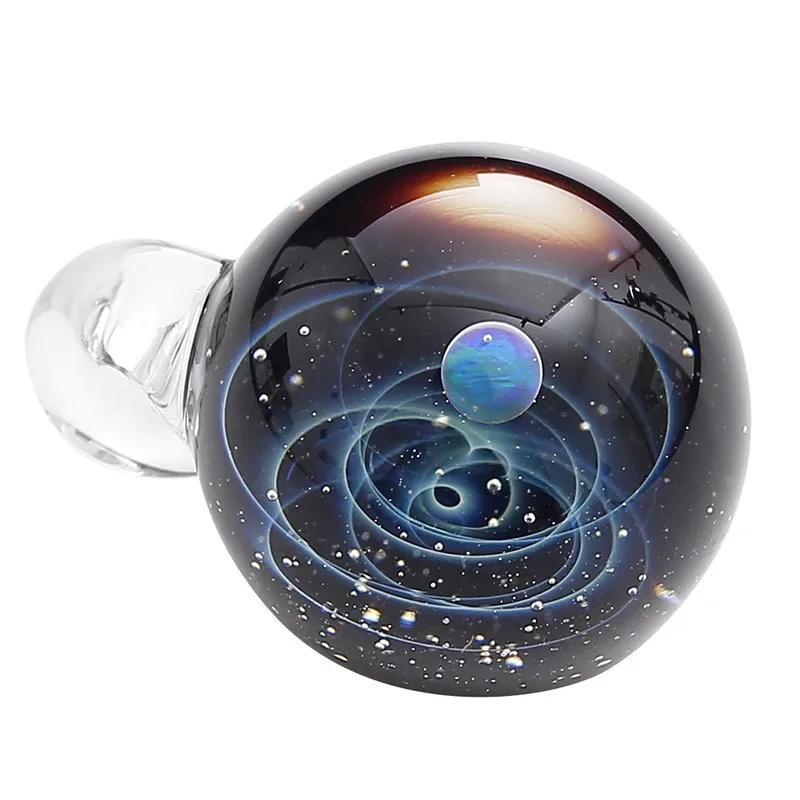 Вселенная Туманность ручной работы стеклянные планеты кулон ожерелье галактика