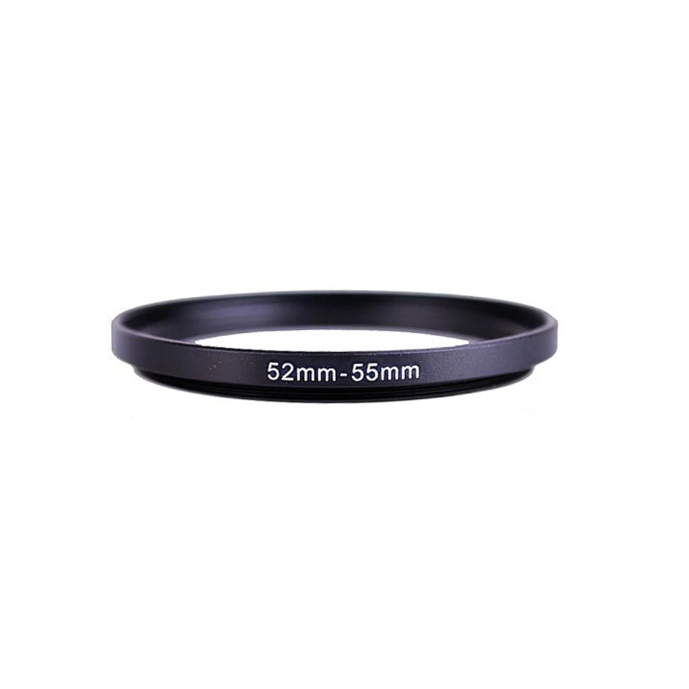 

52mm-55mm 52-55 mm 52 to 55 Step Up Lens Filter Metal Ring Adapter Black