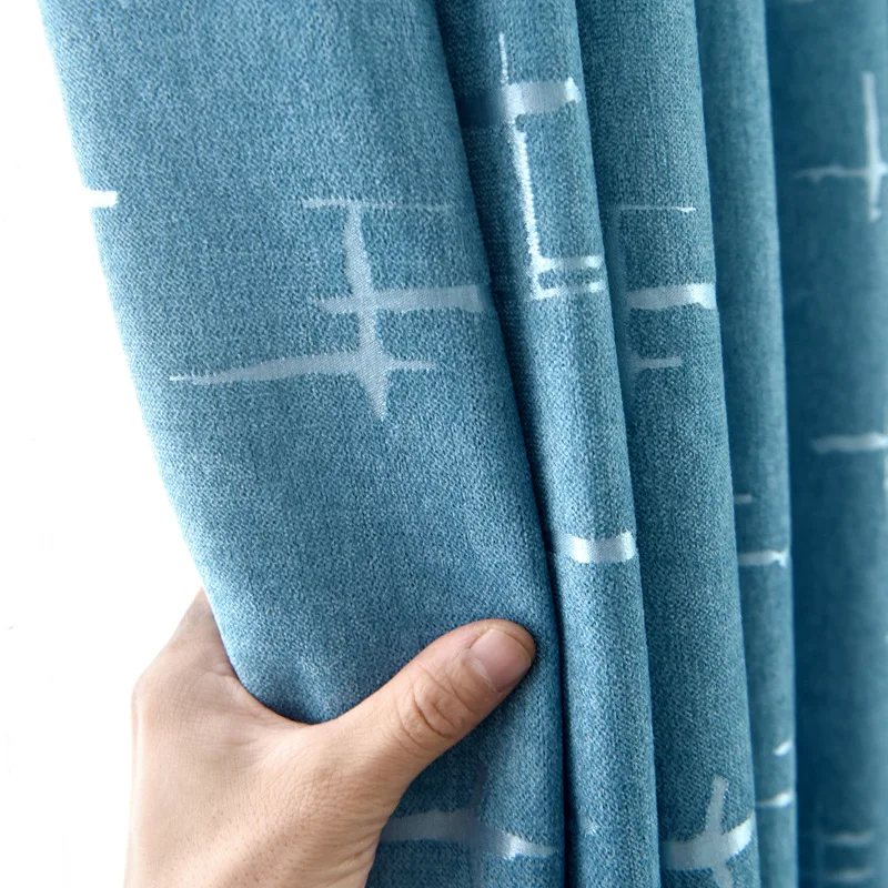 

Nordic Minimalist Curtains Shading Bedroom Living Room Balcony Shade Insulation Curtains