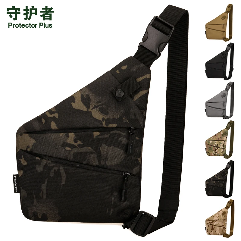

Protector Plus Tactical Chest Bag Sports Camouflage 1000D Nylon Invisible Satchel Underarm Outdoor Hiking Bag K326